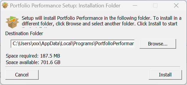 Windows Installer dialog box.